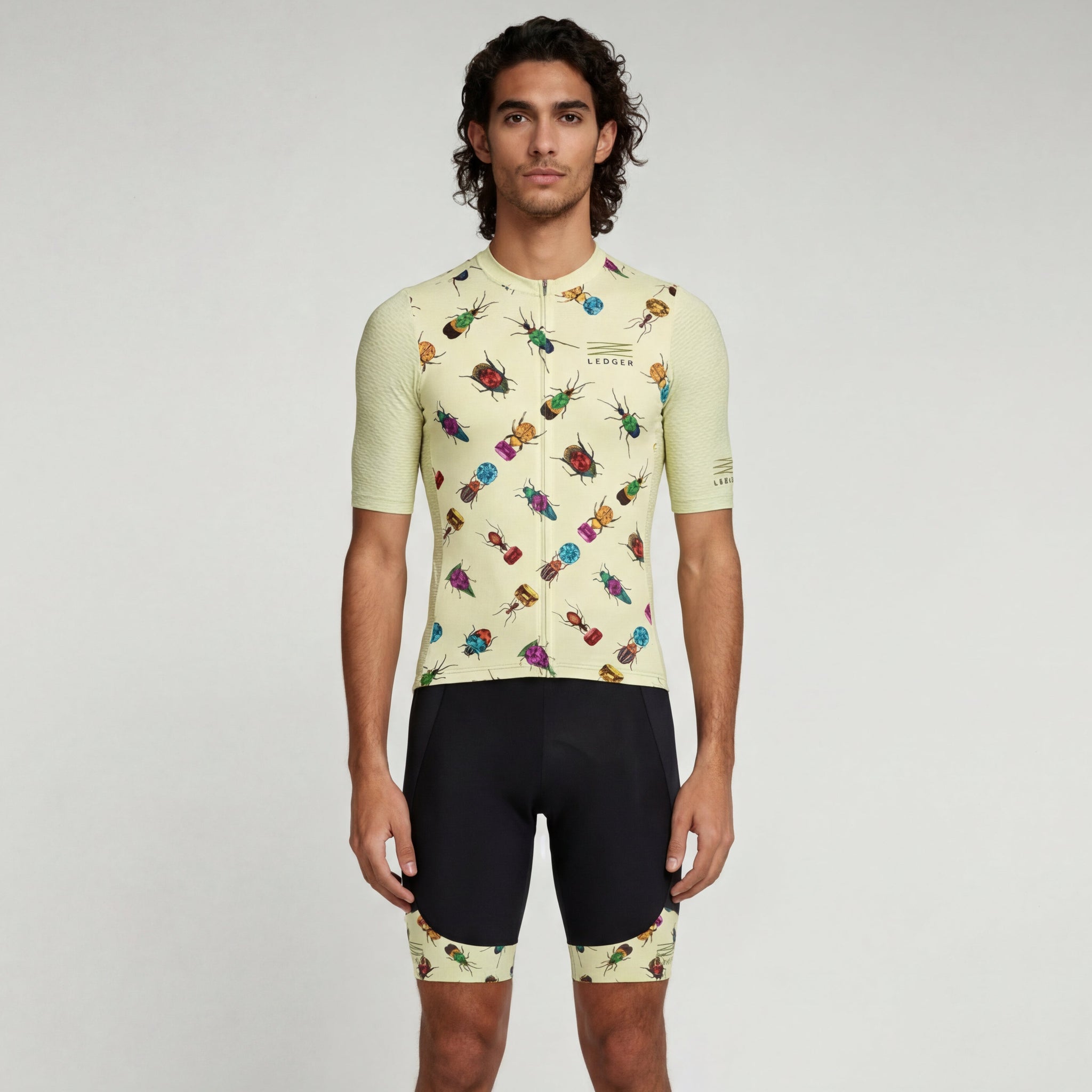 TEAMDREAM bicycling タイガー柄ジレ Ledger Critters Men's Jersey – Premium Performance Fit with Four